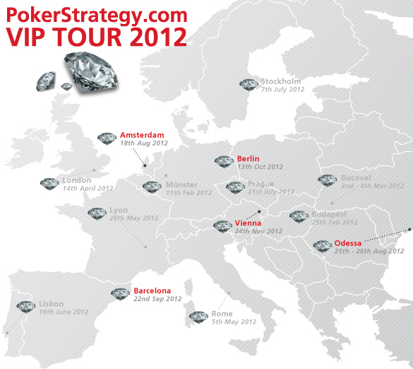 The PokerStrategy.com VIP Tour dates and locations